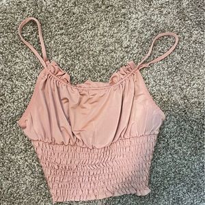 Pink crop top